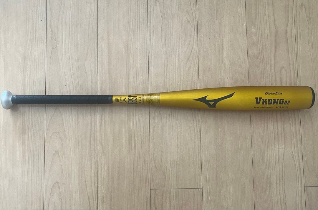 Mizuno VxKONG 02 軟式用バット ゴールド