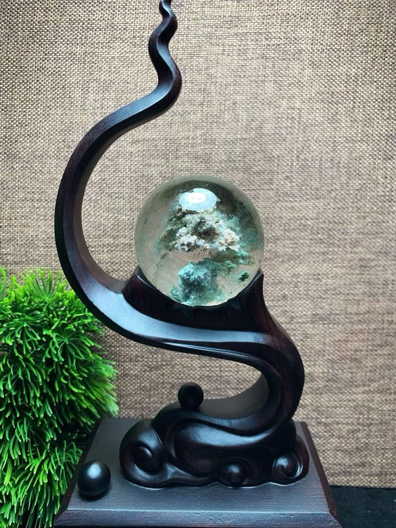 ⭐︎【天然】グリーン ガーデン クォーツ 置物 110.3g