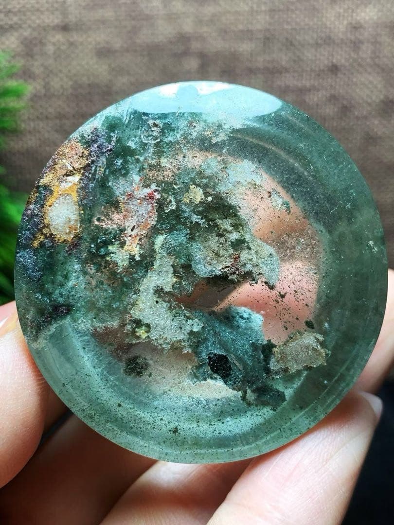 ⭐︎【天然】グリーン ガーデン クォーツ 置物 110.3g