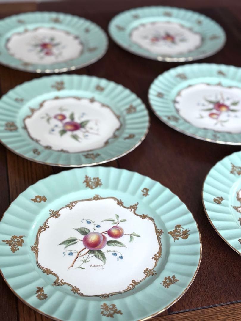 ロイヤルウースターのフルーツ柄のデザートプレート by タウンゼント