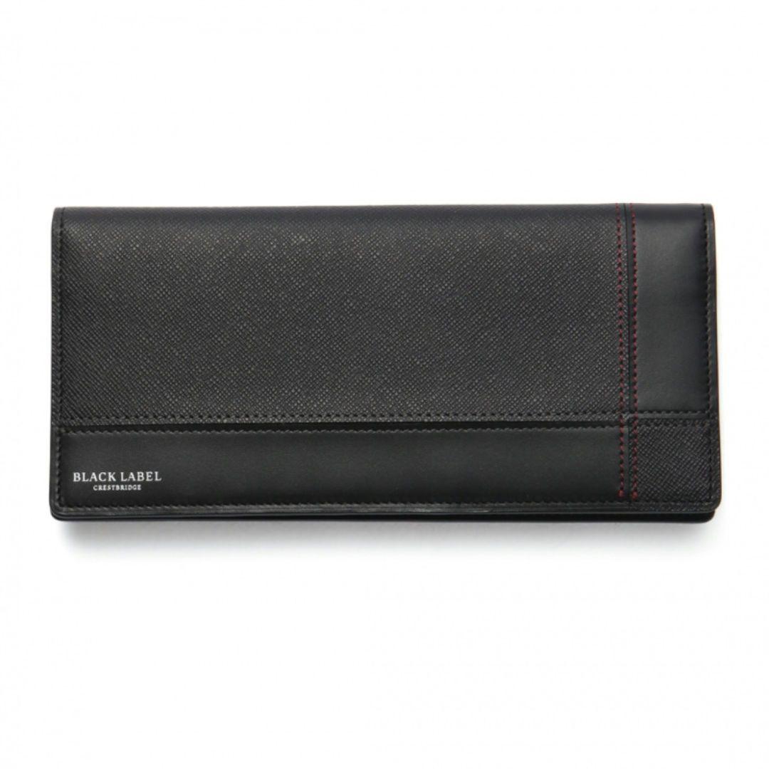 クレストブリッジ◇カラーステッチパッチワークレザーロングウォレット