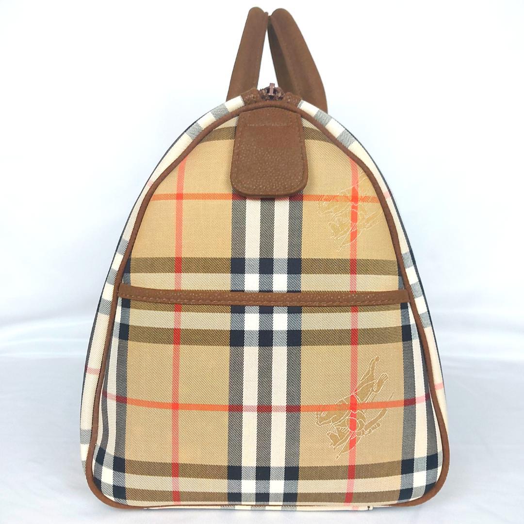 BURBERRY バーバリー ノバチェック ボストンバッグ ホースロゴ