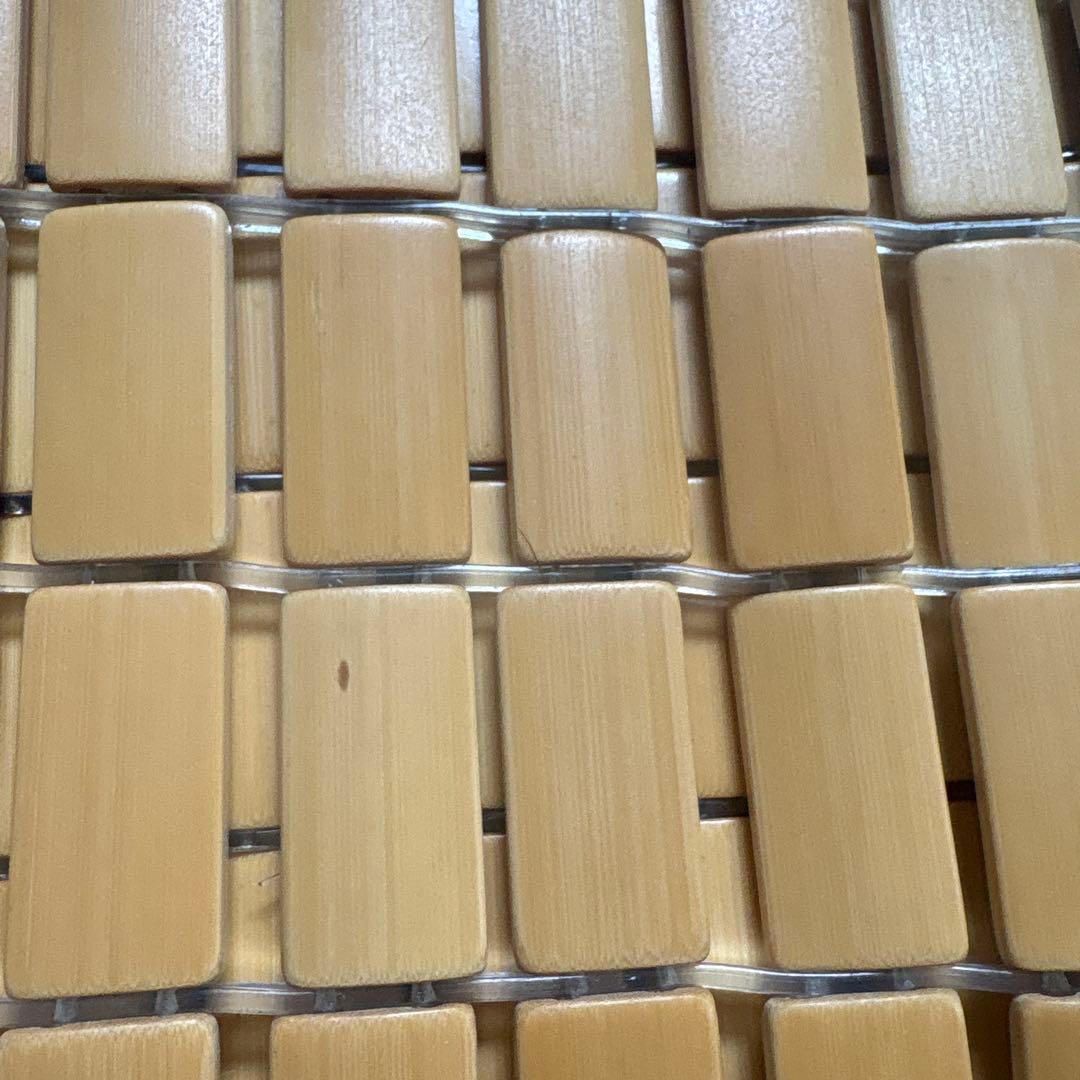 美品☆冷感 シングル 竹駒シーツ角型 約88×179cm 竹シーツ 接触冷感