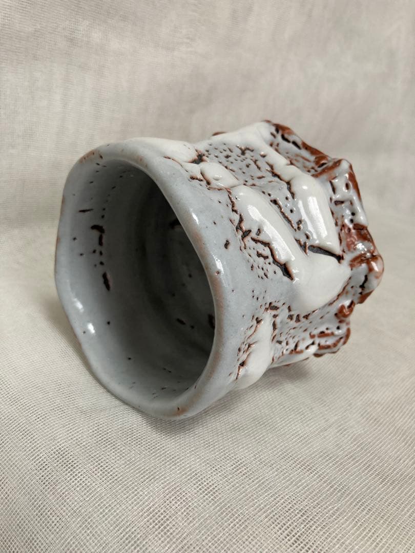 木戸貞昭／鼠志野茶碗／B37