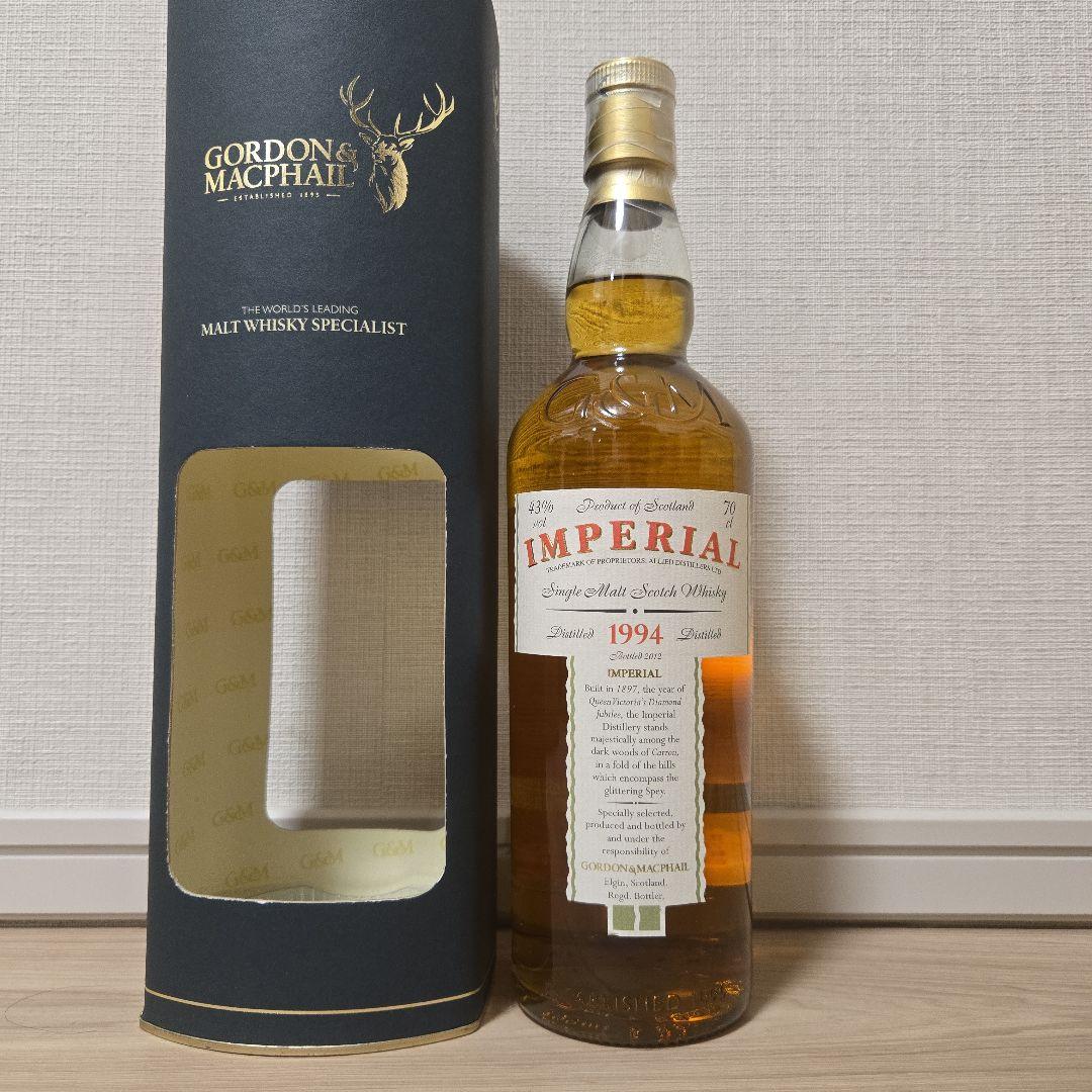【未開栓】G&M インペリアル 1994 700ml 43％ 箱付