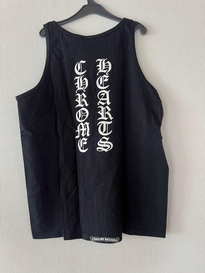 あ*ろ様 CHROME HEARTS クロムハーツ 黒 タンクトップ L ヴィン