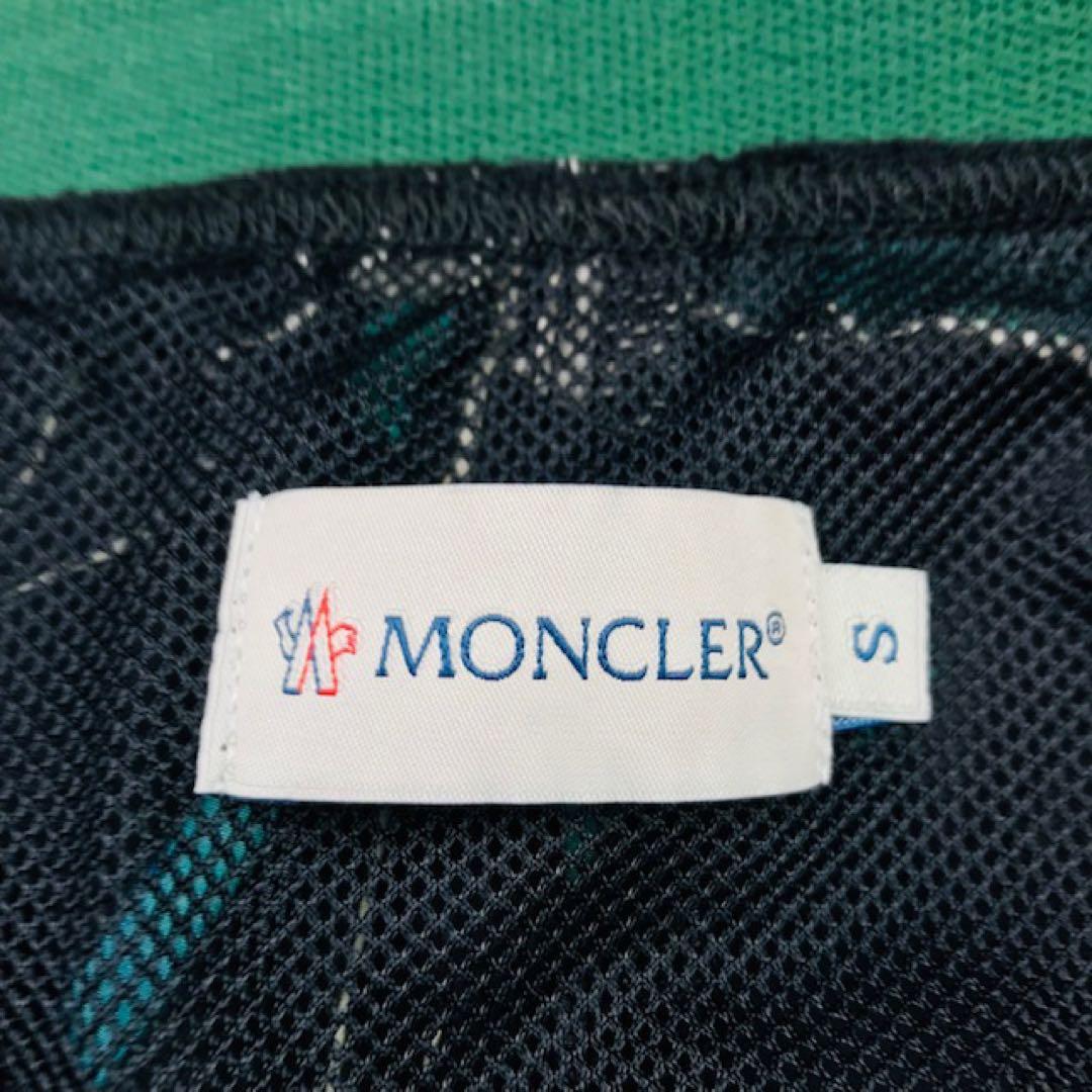 美品★モンクレール・ワッペン付 ボタニカル総柄 スイムショーツ パンツ(S)