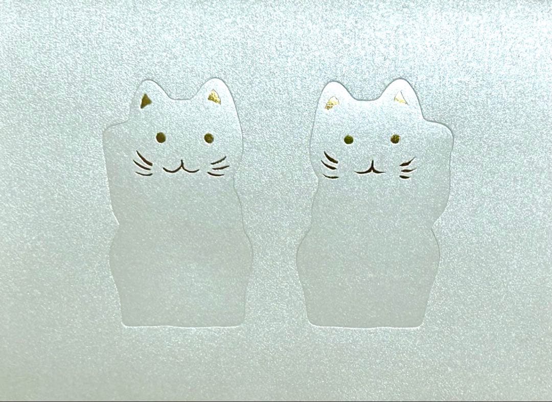 Baccarat バカラ 招き猫 レッド ブルー 2体 新品座布団2枚 付属品有