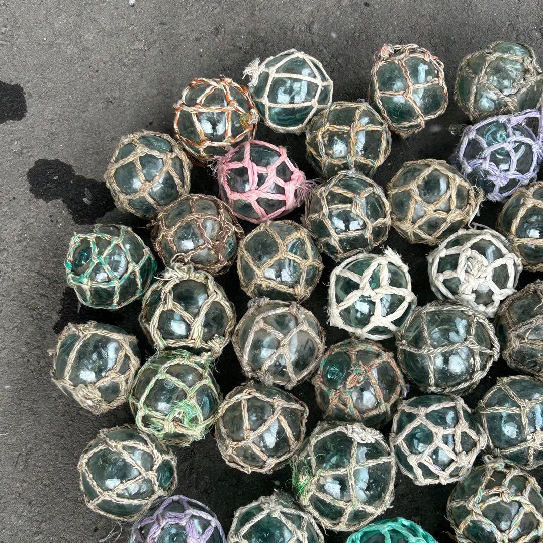 浮き玉　浮き球　ガラス玉　漁具　レトロ　68個まとめ