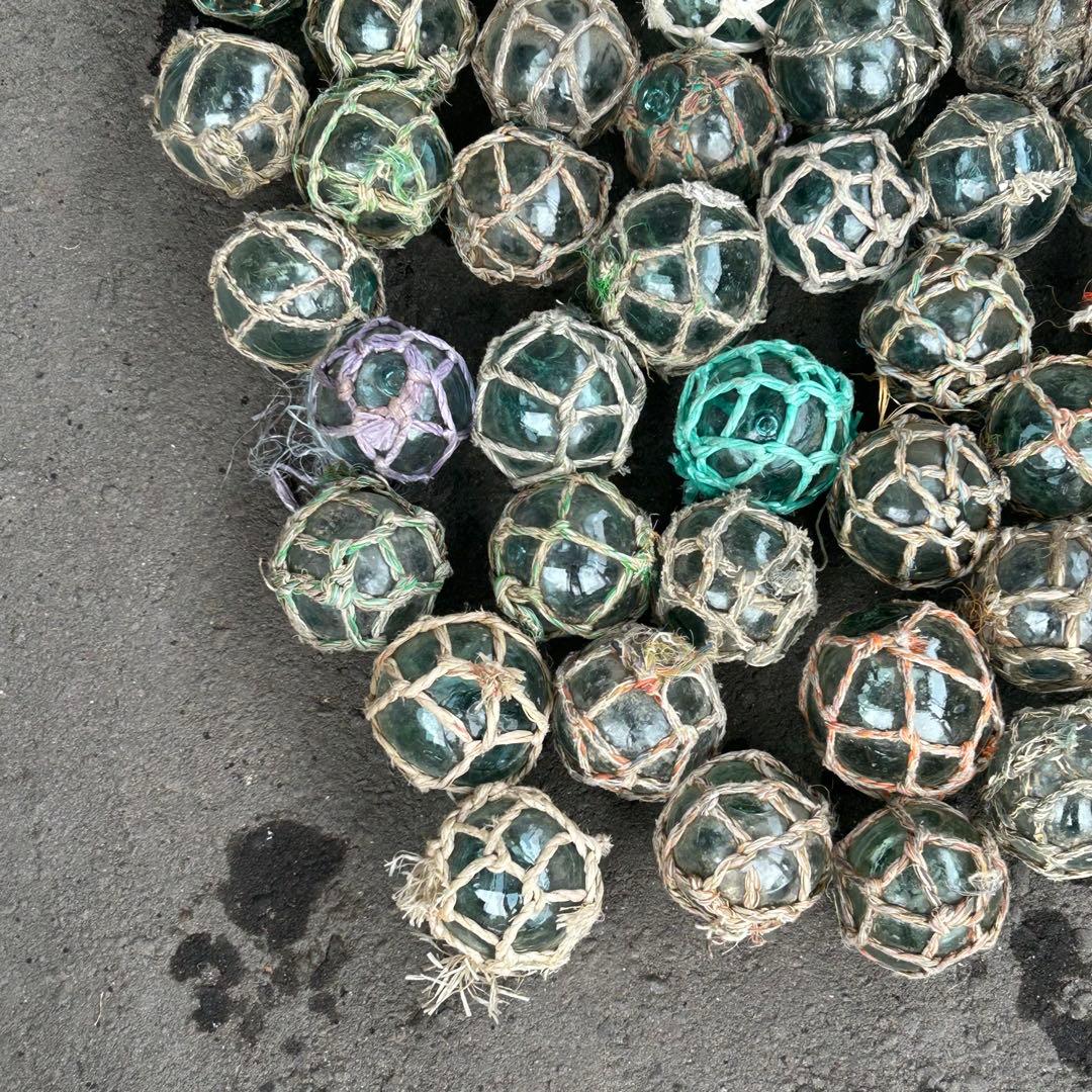 浮き玉　浮き球　ガラス玉　漁具　レトロ　68個まとめ