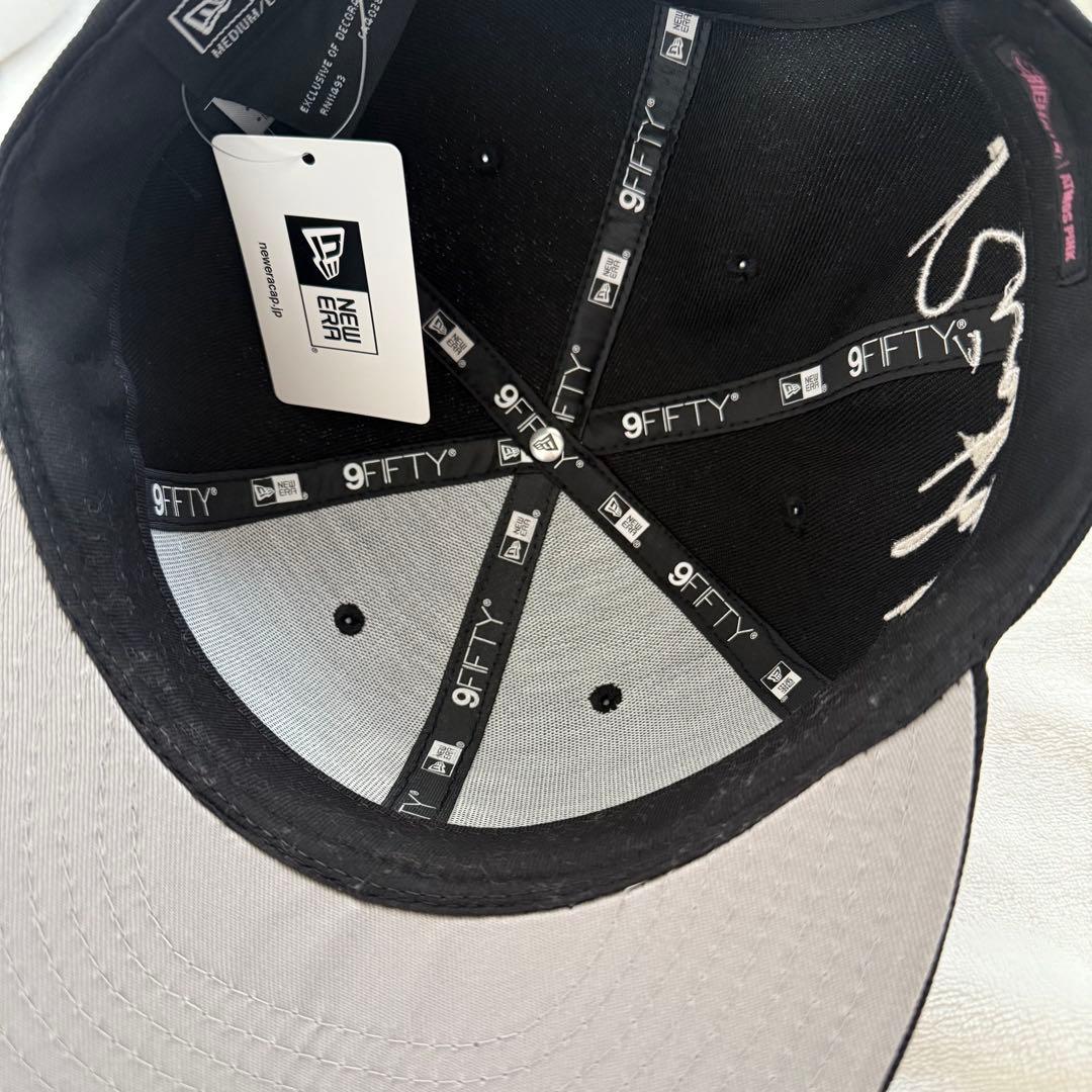 RIEHATA×NEWERA×atmos pink 9FIFTY ロゴキャップ