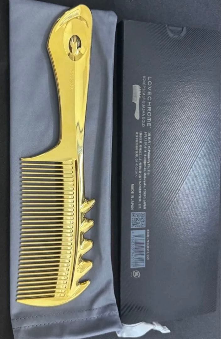 ラブクロム　スカルプカッサ　 正規品　K24GP GOLD ヘアコーム