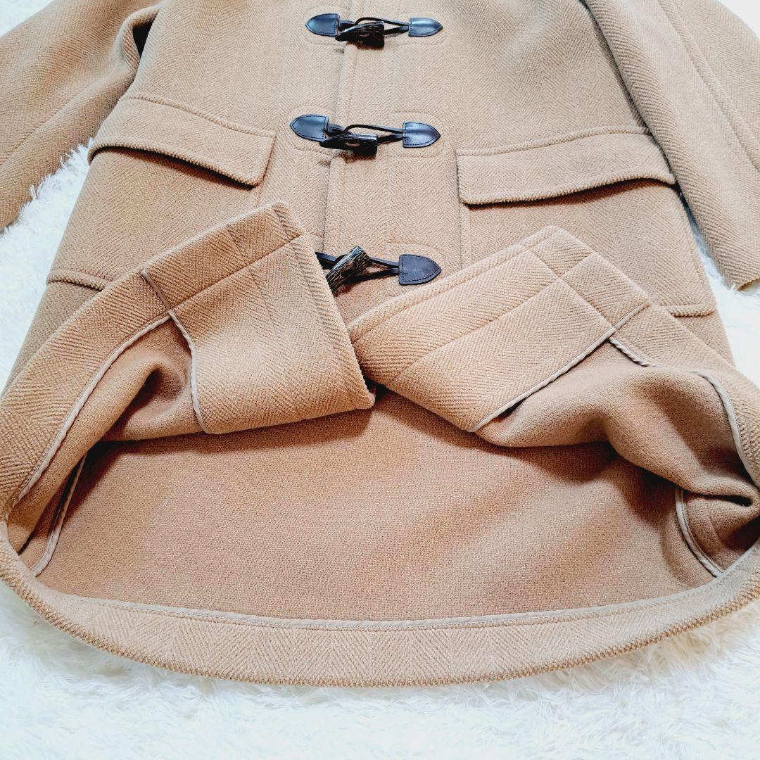 トゥモローランドMoorbrook生地ロング丈ダッフルコート FREEベージュ