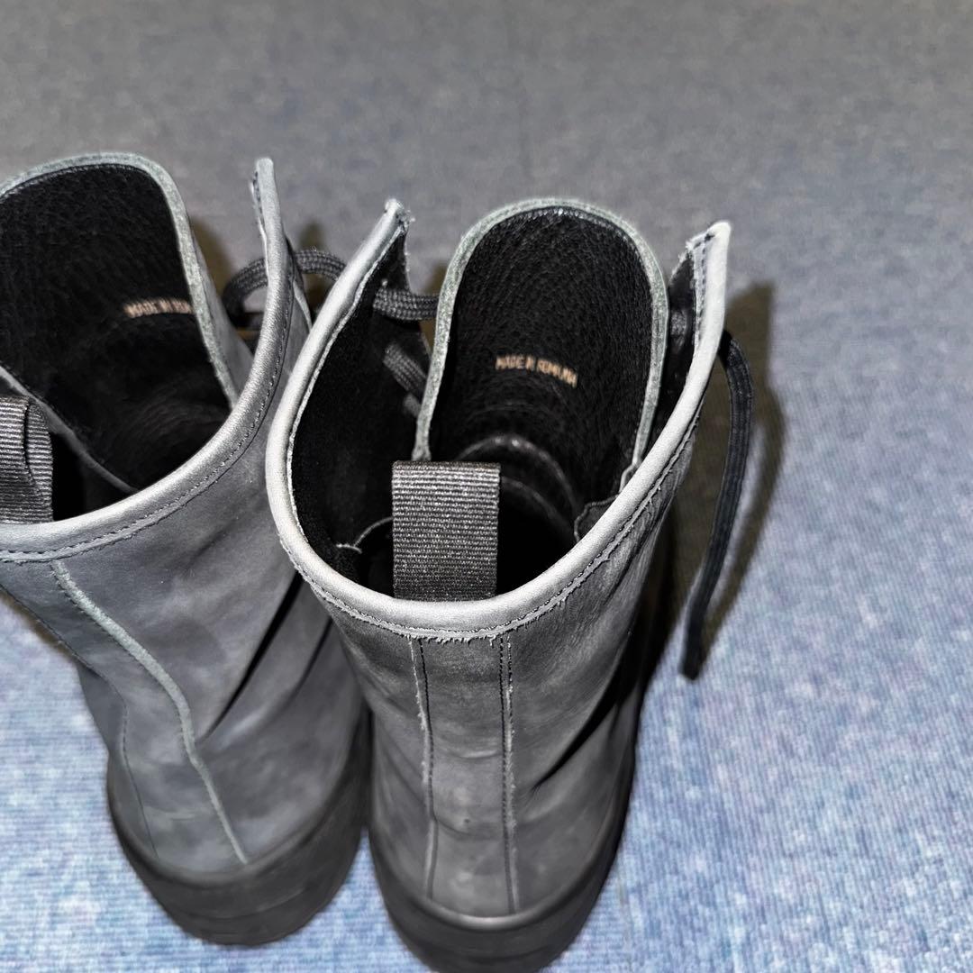 イージー　アディダスグレーレザーミリタリーブーツ SEASON 5 27.0cm