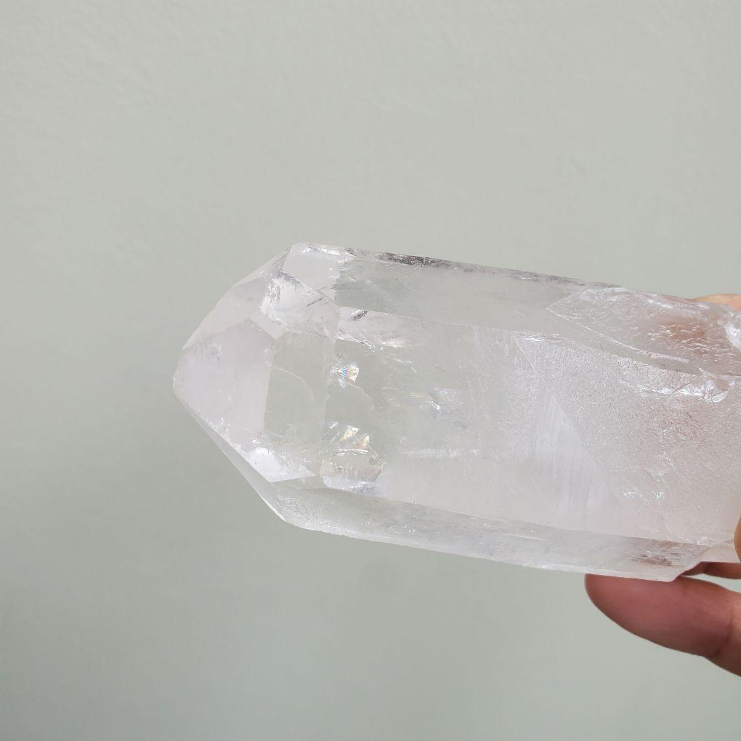 大きめ246.5g 幸運を呼ぶ虹水晶・ブラジル産 ポイント パワーストーン