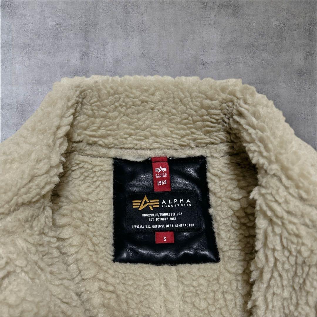 美品✨ALPHA INDUSTRIES B3 フェイクムートン フライト　ボア
