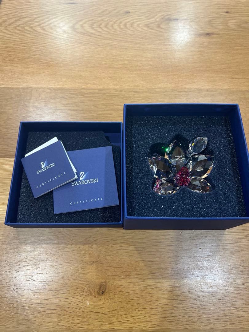 スワロフスキー SWAROVSKI クリスタル 花 フラワー 置物