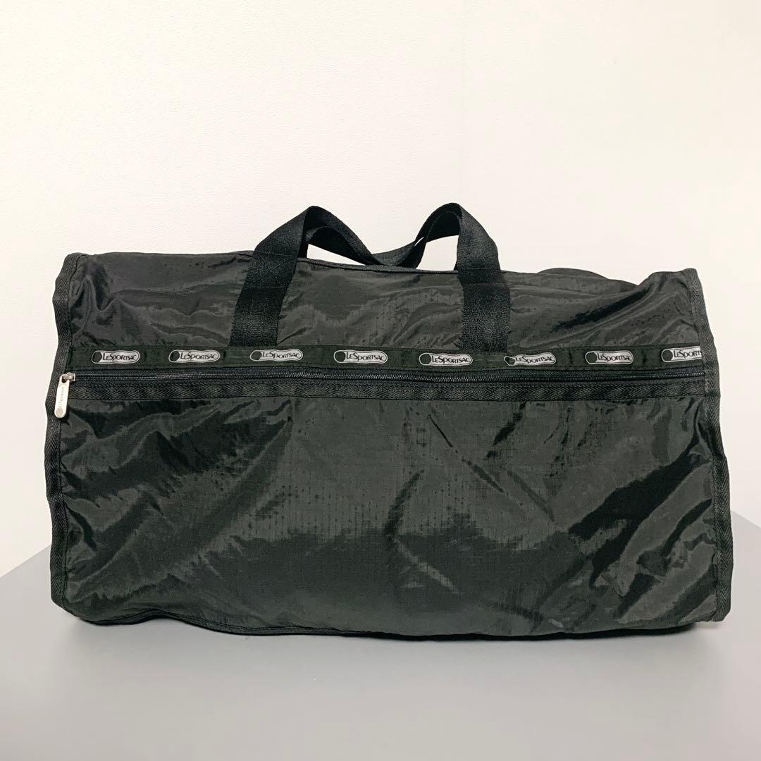 LeSportsac レスポートサック 大型ボストンバッグ ポーチ付 ブラック