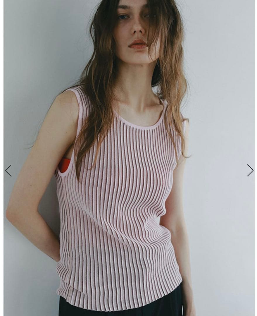 ETRE TOKYO マルチストライプニットタンクトップ