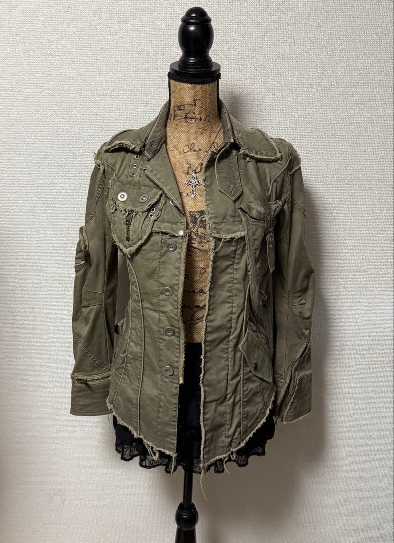 y2k 00s 平成 ギミック ミリタリージャケット