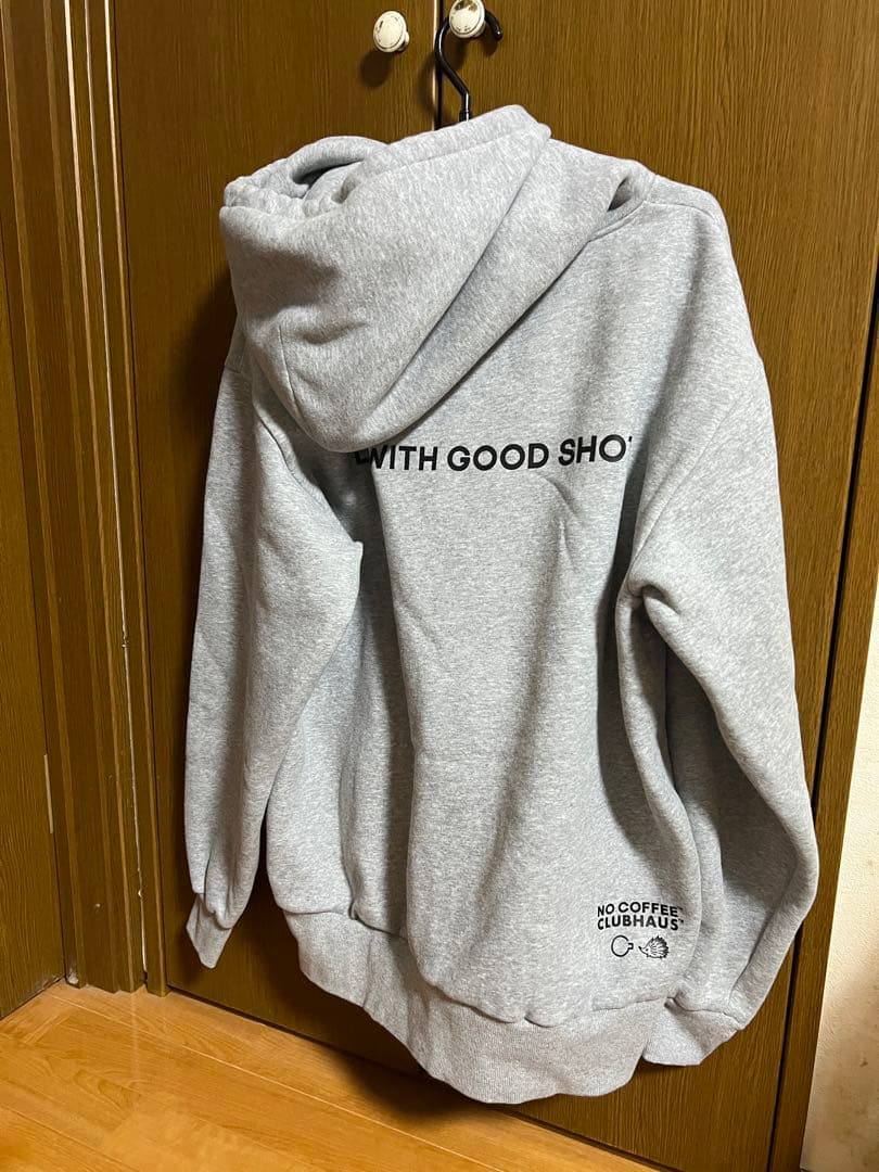 クラブハウス　ノーゴルフ　ノーコーヒー　スウェットパーカー　L
