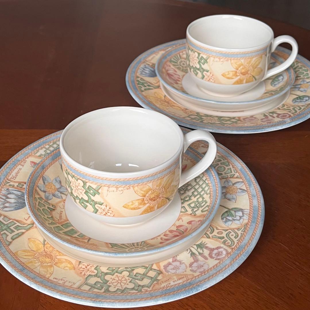 【美品】ウェッジウッド★ガーデンメイズ★トリオ　ペア