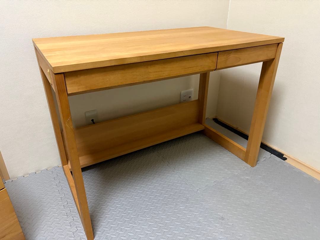 学習机/勉強机/ウッド/引き出し付き/ワークデスク/