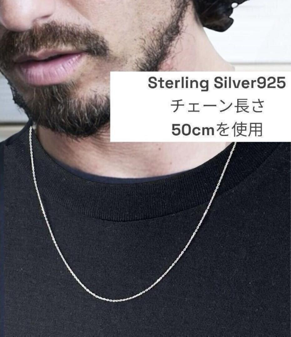 スウィートハートジュエリーイニシャル シルバー ヴィンテージネックレスNAVY1