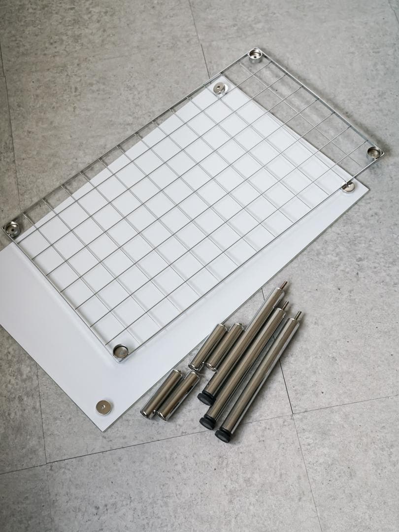 90's vintage ガラストップ ローテーブル レトロポップ モダン