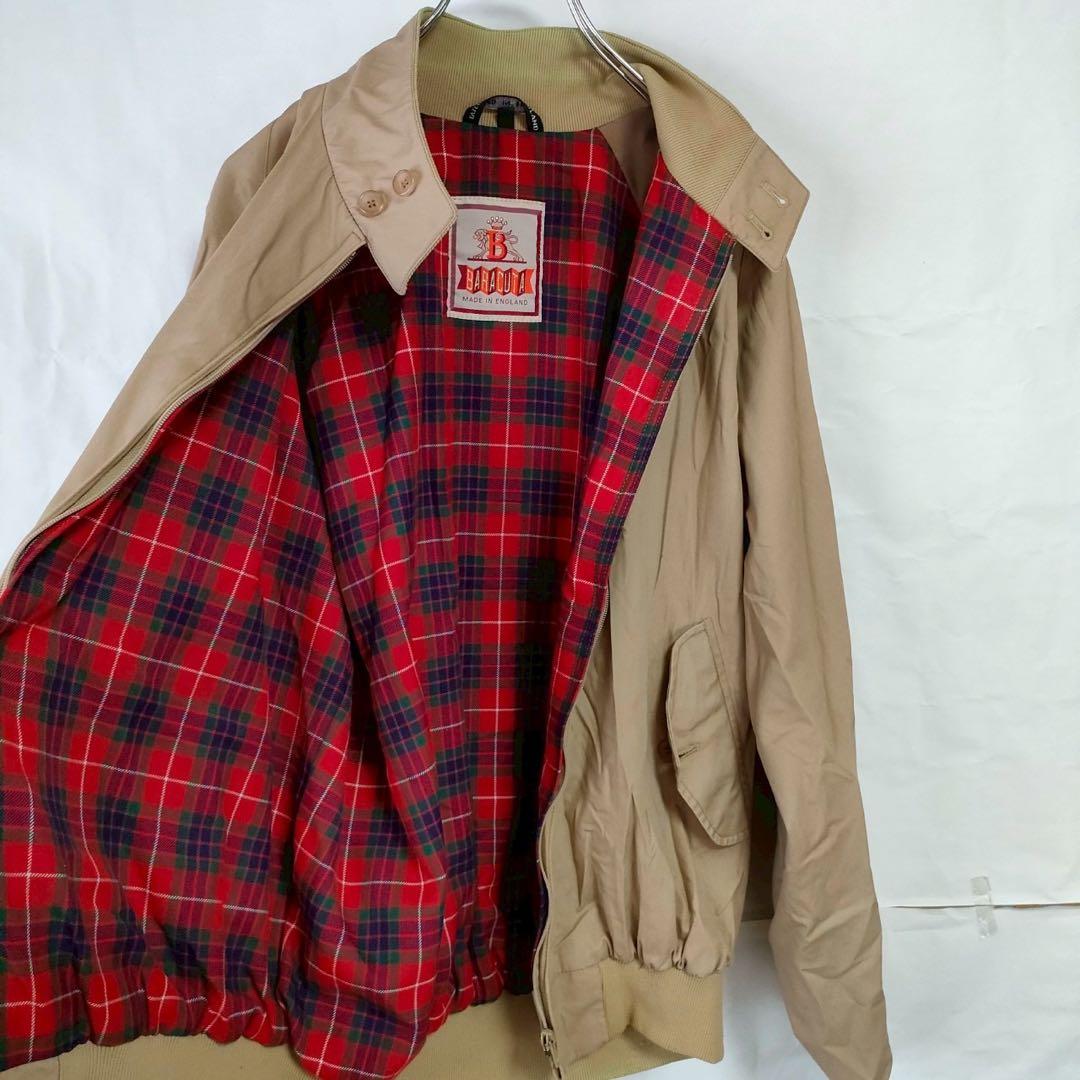 BARACUTA バラクータ　ブルゾン　ジャンパー　アウター　無地　ベージュ　L