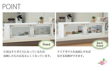 要問合せ♥️シンプル薔薇空間♥️薔薇ペイント　キッチン収納　ラック　ローズ　2型