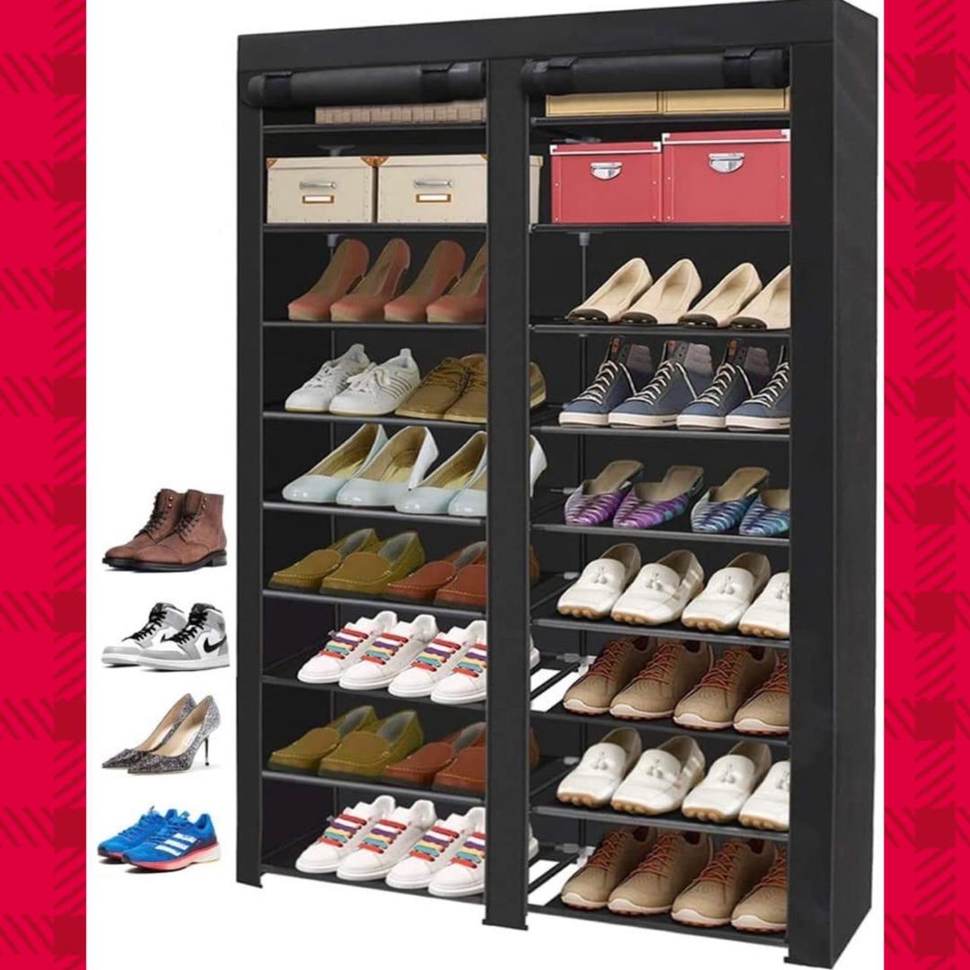 ❤最大40足収納❣ロングブーツも折らずに収納OK♪❤大容量シューズラック