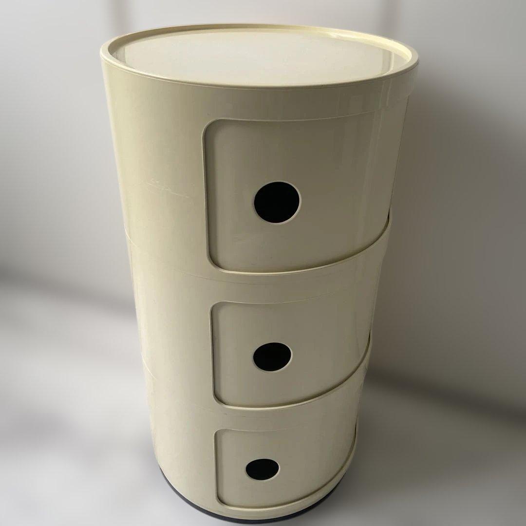 正規品　Kartellカルテル　コンポニビリ 3段 ホワイト　キャビネット　収納