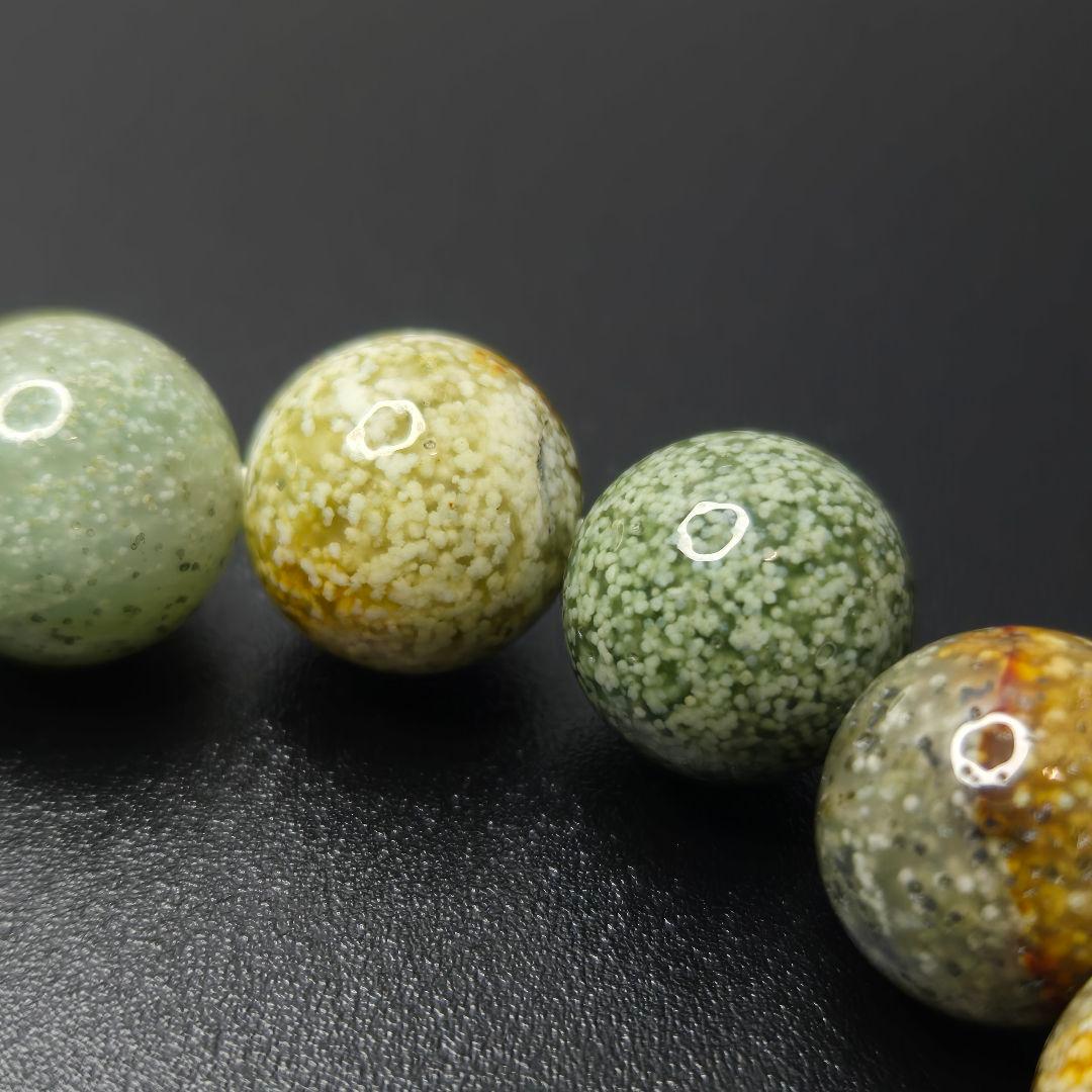 【天然瑪瑙/最強品質】星空瑪瑙＊約12.5mm＊　天然石ブレスレット