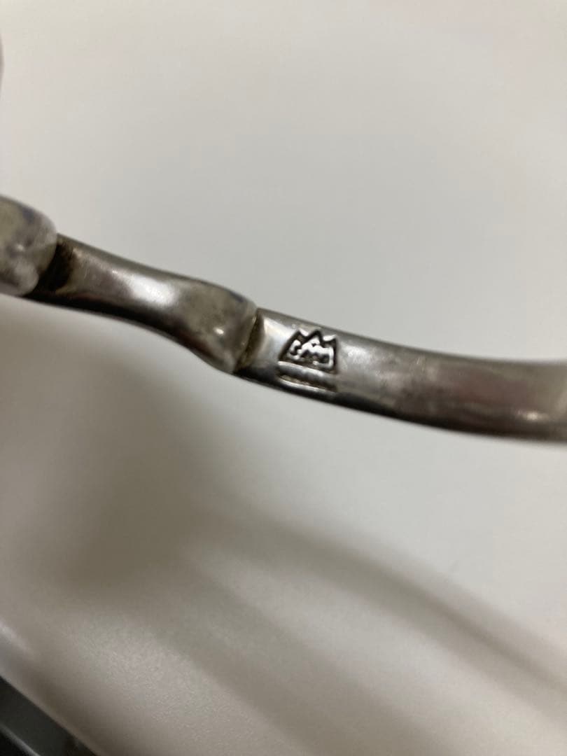 SAAD シルバー950 スワールデザイン バングル