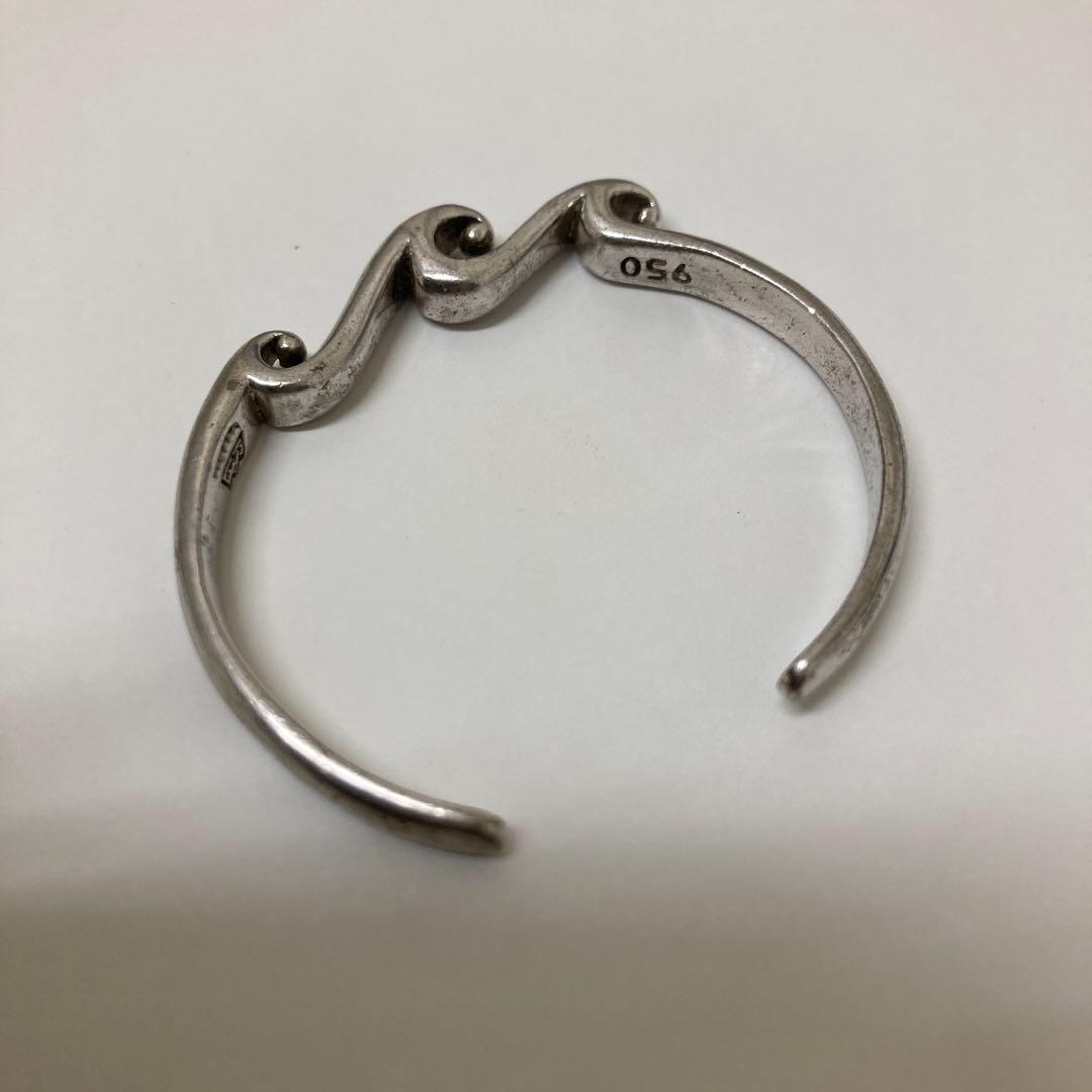 SAAD シルバー950 スワールデザイン バングル