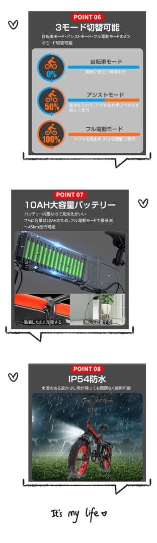 24 20インチ折り畳み式電動自転車 公道仕様