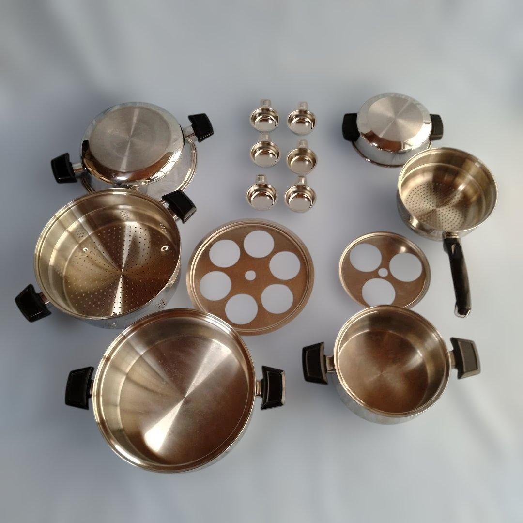 【ロイヤルクィーン】大スチーマー　セット＆ 小スチーマーセット 〈蒸し器〉