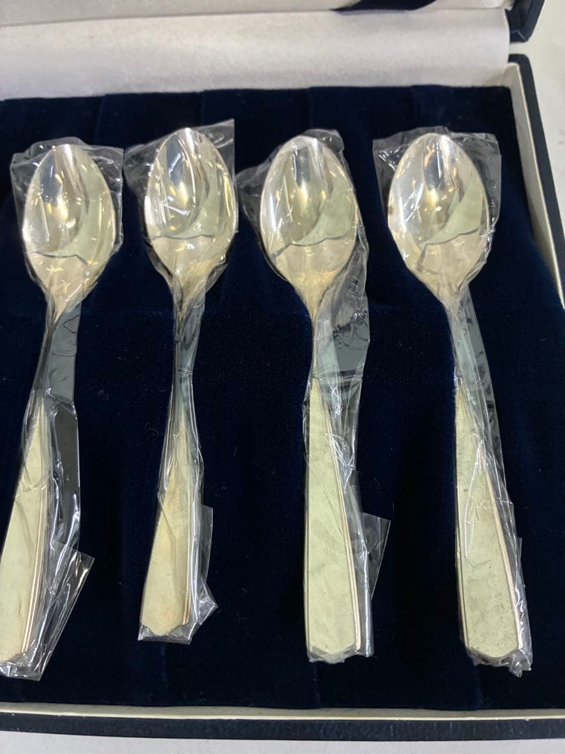 わ*ん様 Silver Wing スプーン　6本 ギフトボックス付　徳力銀製スプ