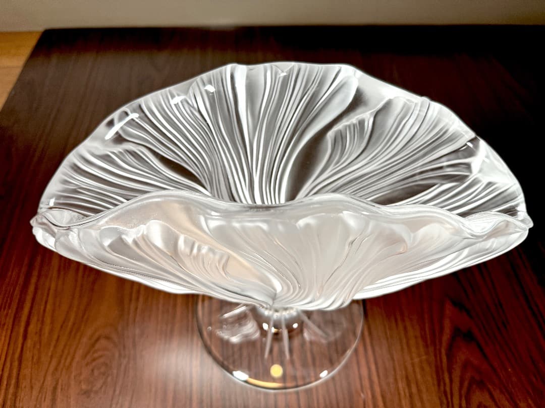 LALIQUE ラリック Ichor イコル クリスタルフラワーベース 花瓶