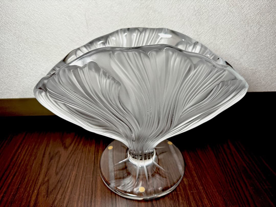 LALIQUE ラリック Ichor イコル クリスタルフラワーベース 花瓶