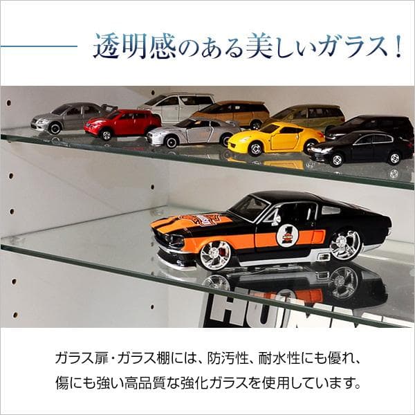 コレクションラック Luke 深型ハイタイプ ダークブラウン [7248]