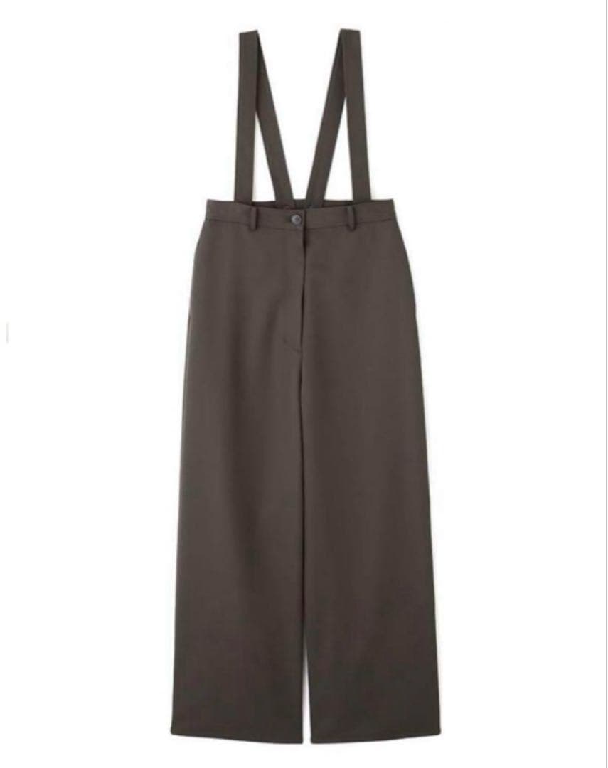 美品　ETRE TOKYO サスペンダーワイドパンツ