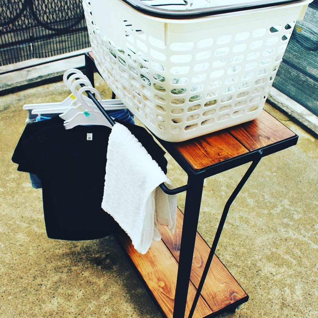 アイアンランドリーラック・洗濯台・サイドテーブル