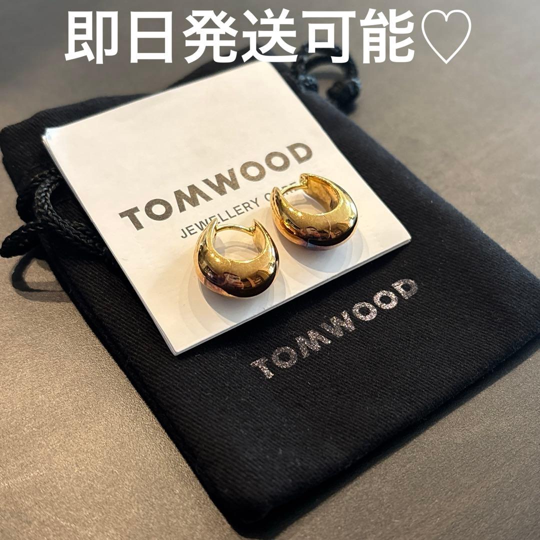 【大人気】TOM WOOD アイスフープ ピアス スモール｜ゴールド｜使用感あり