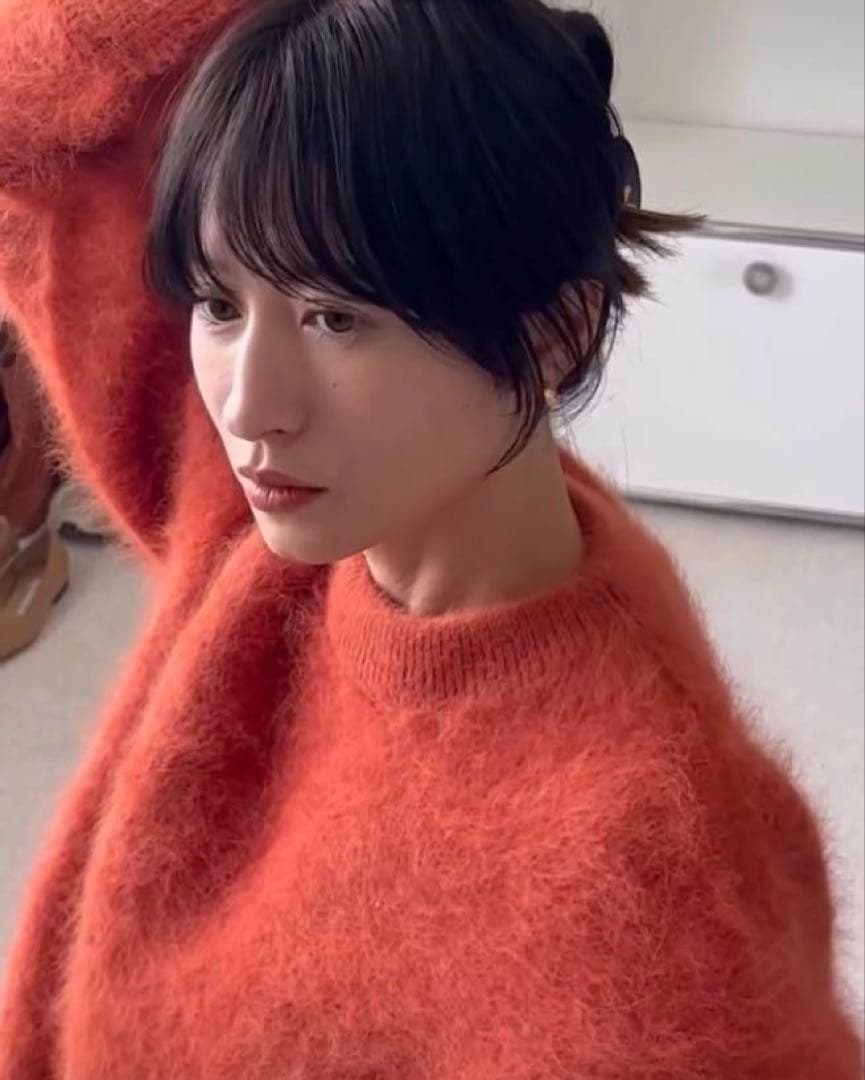 早い者勝ちCLANE BULKY SLEEVE ANGORA KNIT TOPS