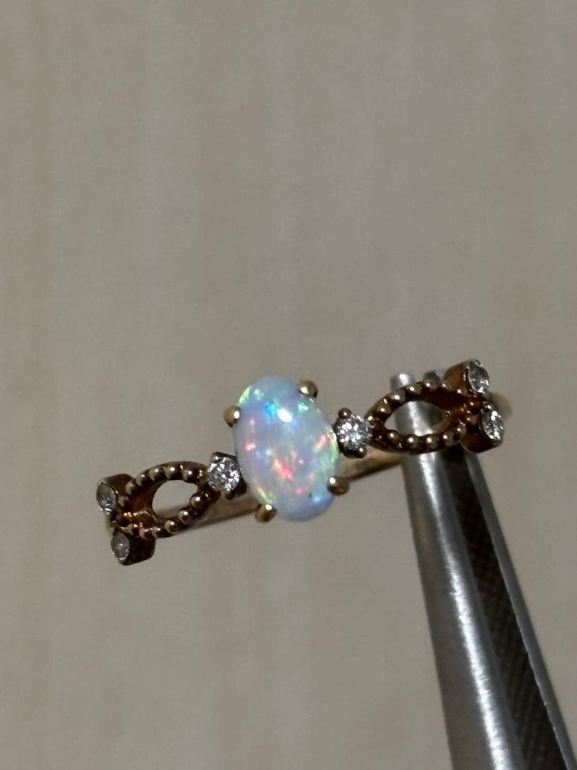 オパール K10リング