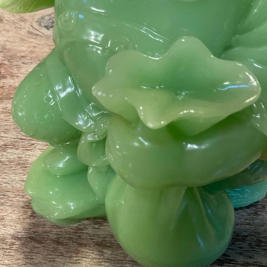 希少！大きな 大黒天 翡翠 グリーン 七福神 縁起物 商売繁盛 金運 無病息災