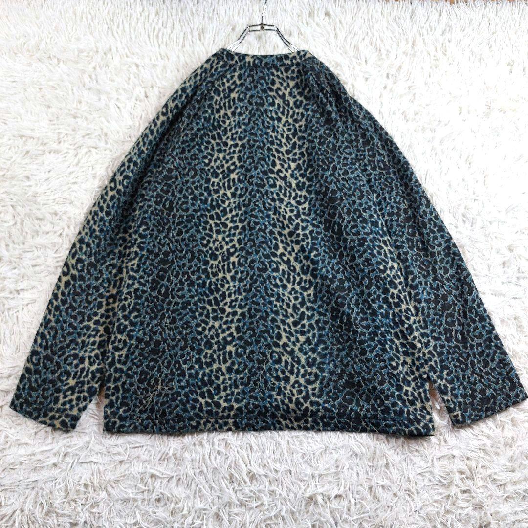 美品 Needles 近年 レオパード グラデーション 総柄 ニットガーディガン