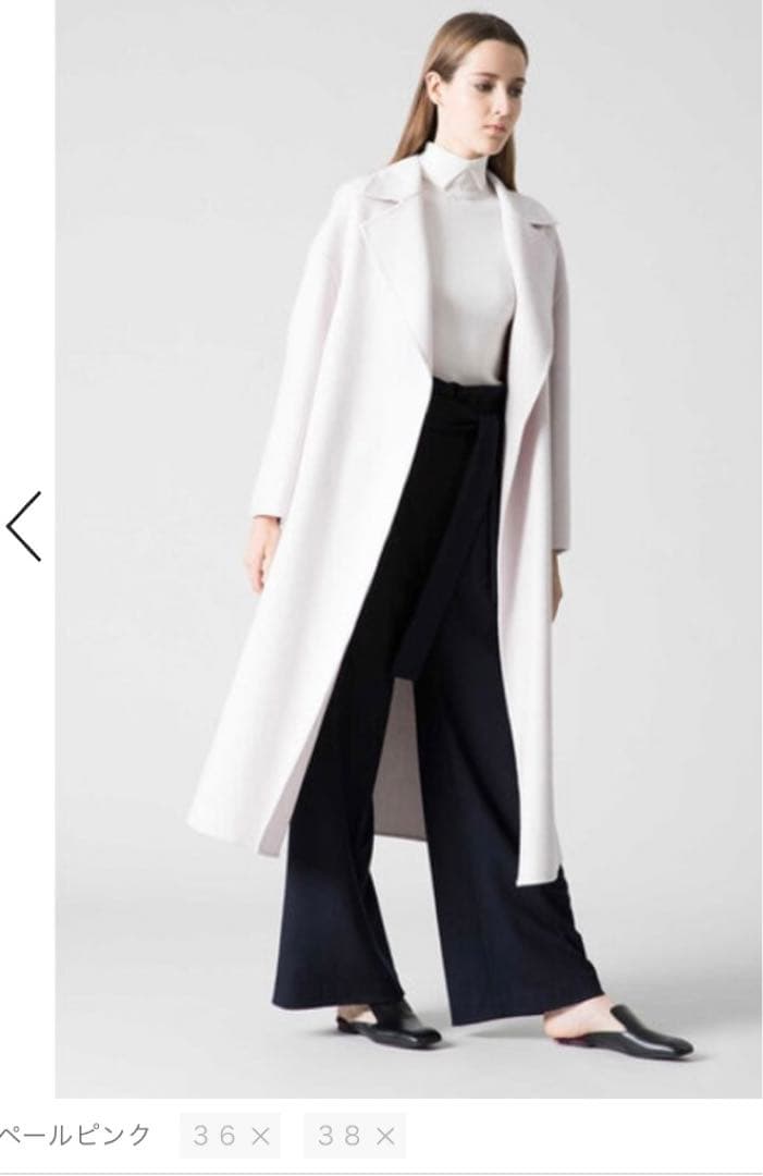 アドーア　ルチアーナリバーガウンコート10.1万ペールピンク